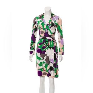 Diane von Furstenberg multi-color long sleeve dress